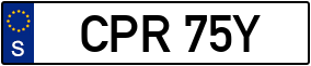 Trailer License Plate